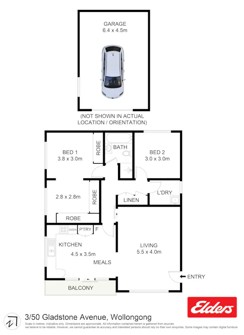 3/50 Gladstone Avenue, Wollongong, NSW, 2500 - Floorplan 1