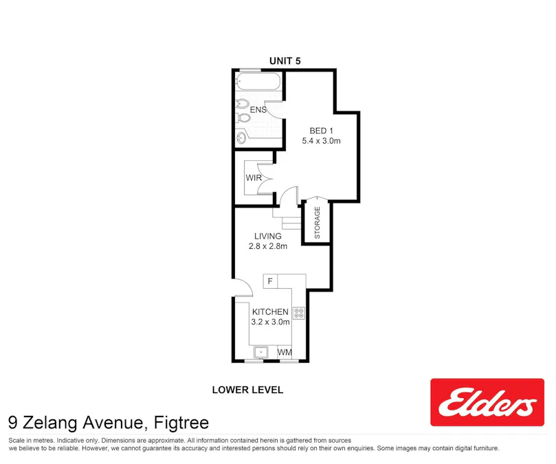 5/9 Zelang Avenue, Figtree, NSW, 2525 - Floorplan 1