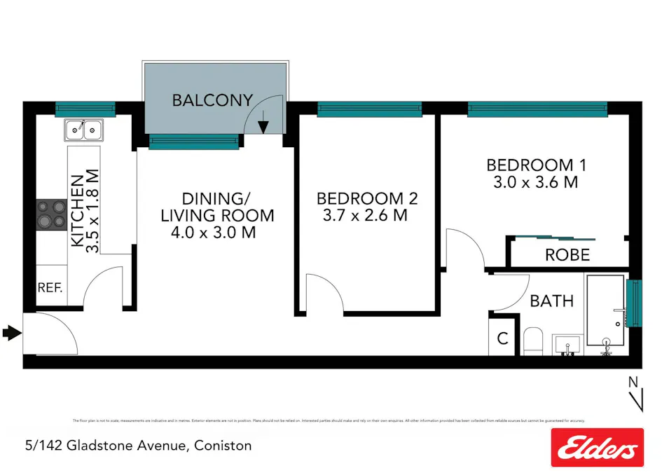 5/142 Gladstone Avenue, Coniston, NSW, 2500 - Floorplan 1