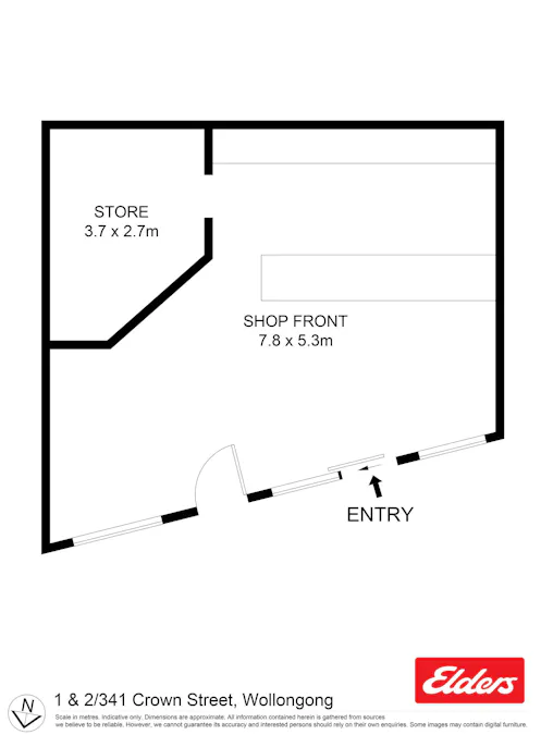 1 & 2/341 Crown Street, Wollongong, NSW, 2500 - Floorplan 1