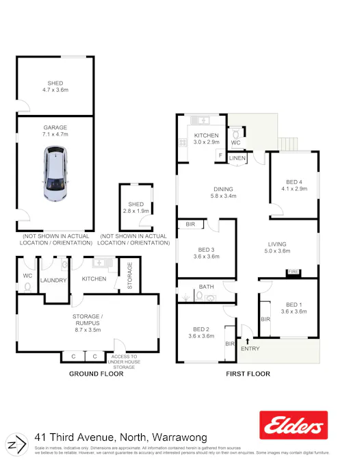 41 Third , Warrawong, NSW, 2502 - Floorplan 1