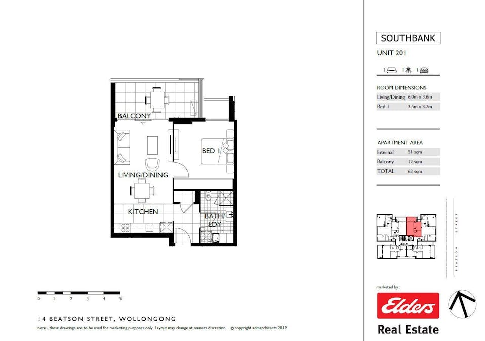 106/14 Beatson Street, Wollongong, NSW, 2500 - Floorplan 1