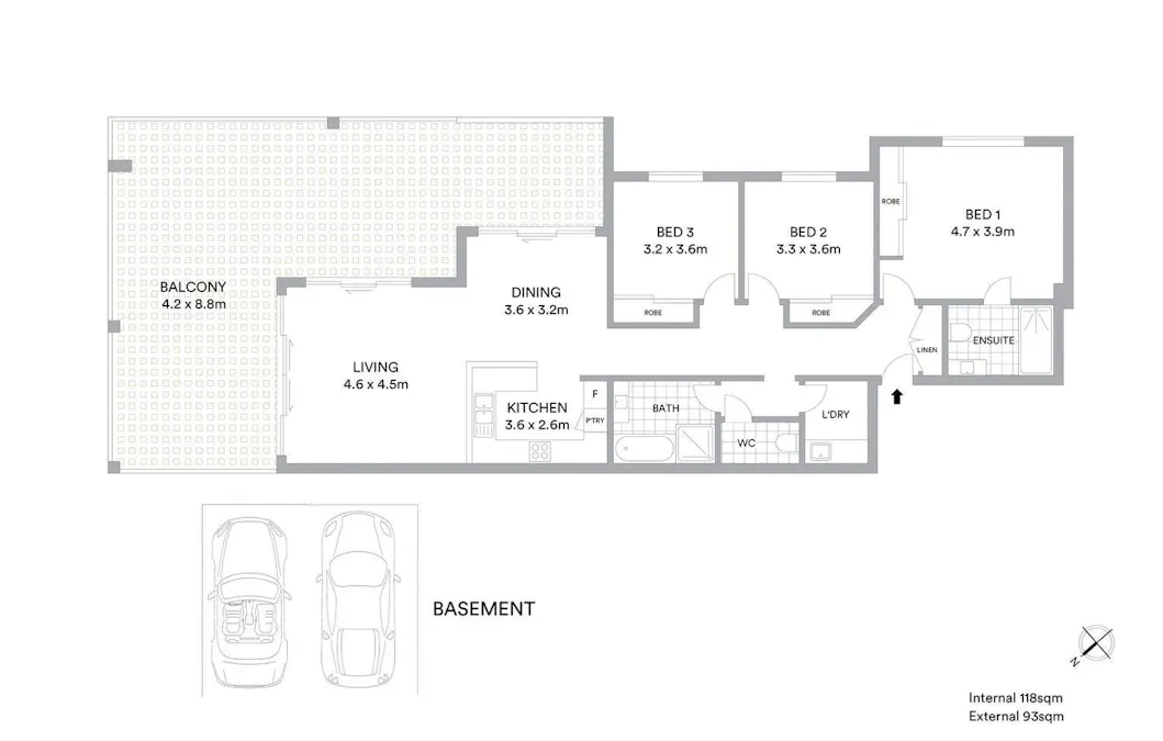 7/162 Corrimal Street, Wollongong, NSW, 2500 - Floorplan 1