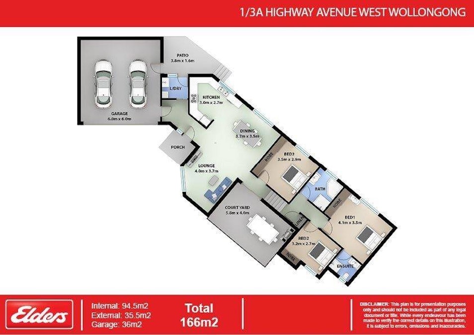 1/3A Highway Avenue, West Wollongong, NSW, 2500 - Floorplan 1