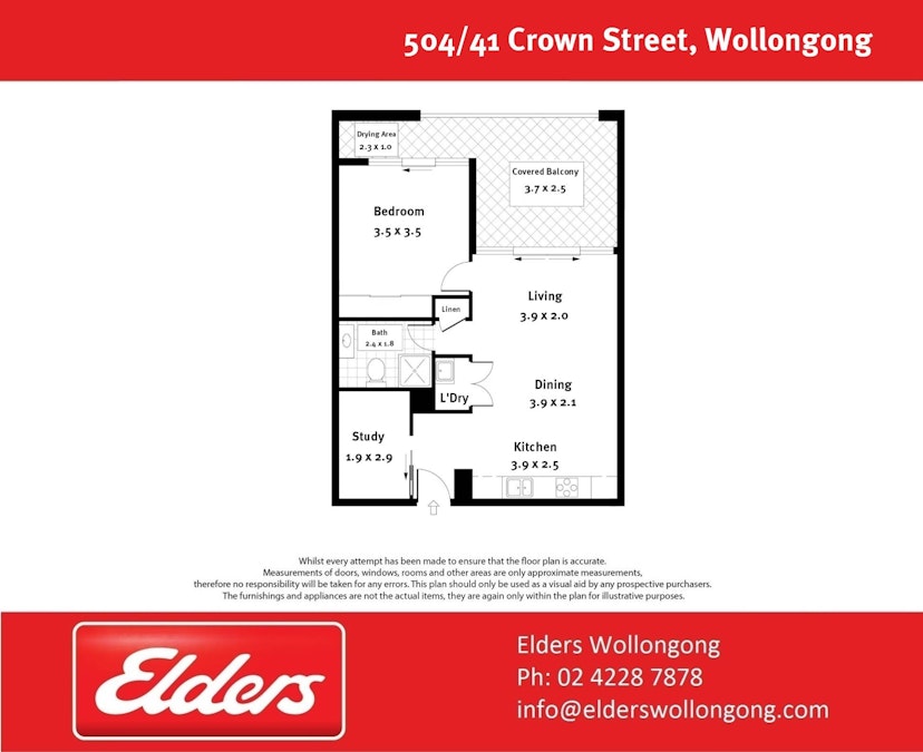 504/41 Crown Street, Wollongong, NSW, 2500 - Floorplan 1