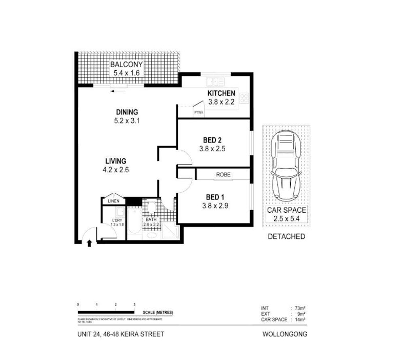 24/46-48 Keira Street, Wollongong, NSW, 2500 - Floorplan 1