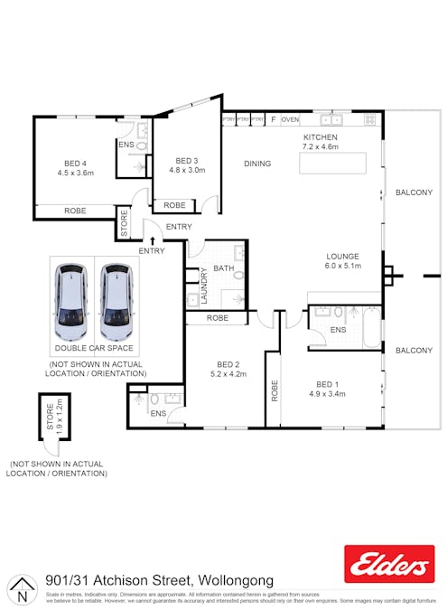 901/31 Atchison Street, Wollongong, NSW, 2500 - Floorplan 1