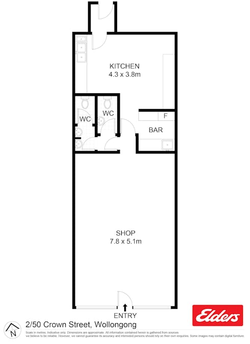 2/50 Crown Street, Wollongong, NSW, 2500 - Floorplan 1