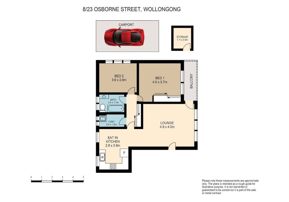 8/23 Osborne Street, Wollongong, NSW, 2500 - Floorplan 1