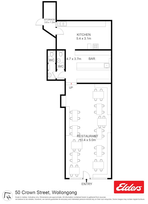 1/50 Crown Street, Wollongong, NSW, 2500 - Floorplan 1