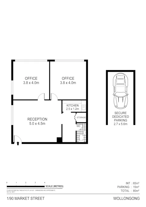 1/90 Market Street, Wollongong, NSW, 2500 - Floorplan 1