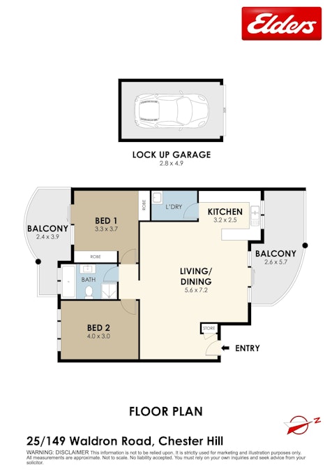 25/149 Waldron Road, Chester Hill, NSW, 2162 - Floorplan 1