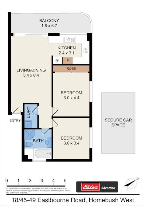 18/45 Eastbourne Road, Homebush West, NSW, 2140 - Floorplan 1