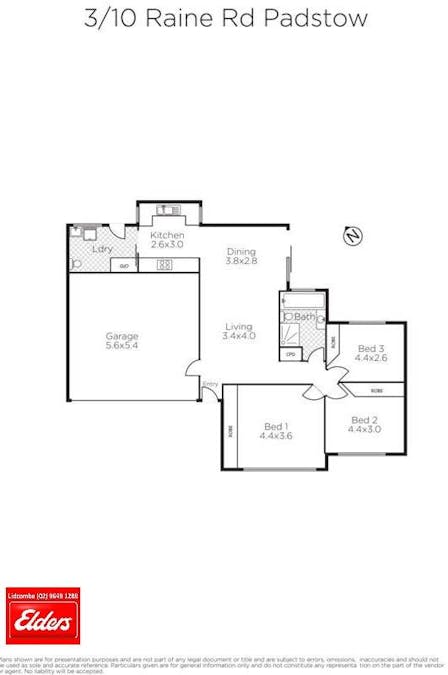 3/10 Raine Road, Padstow, NSW, 2211 - Floorplan 1