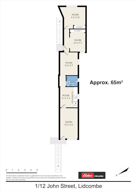 1/12 John Street, Lidcombe, NSW, 2141 - Floorplan 1