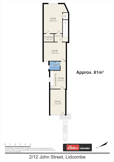 2/12  John Street, Lidcombe, NSW, 2141 - Floorplan 1