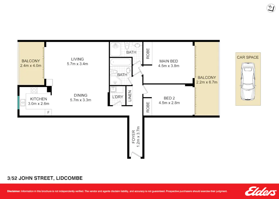 Level 1/3/52-56 John Street, Lidcombe, NSW, 2141 - Floorplan 1