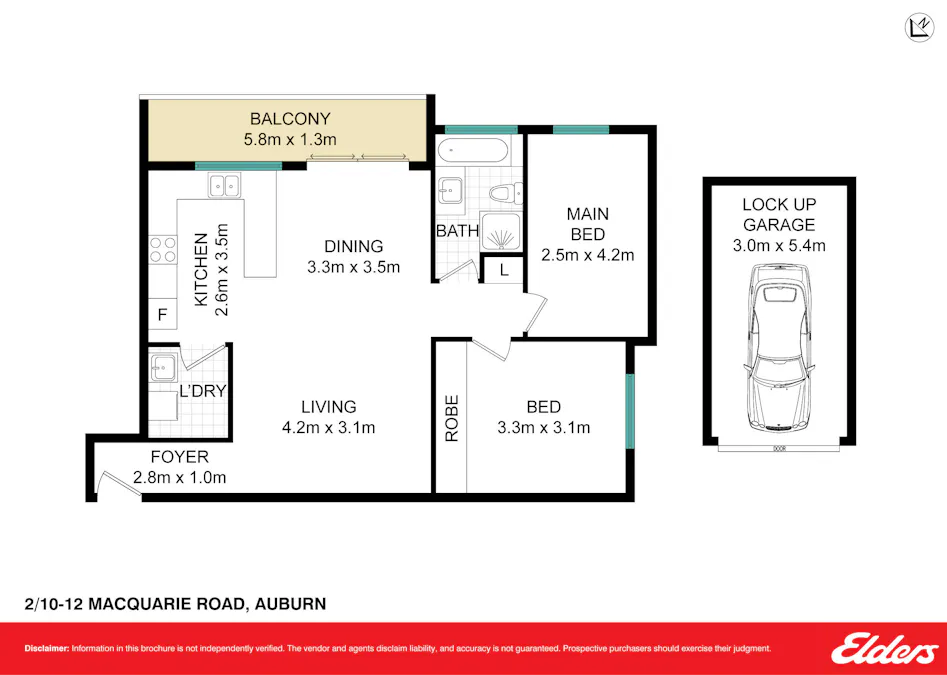 2/10-12 Macquarie Road, Auburn, NSW, 2144 - Floorplan 1