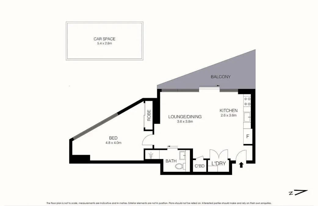 Level 14/1404/1 Carter Street, Lidcombe, NSW, 2141 - Floorplan 1