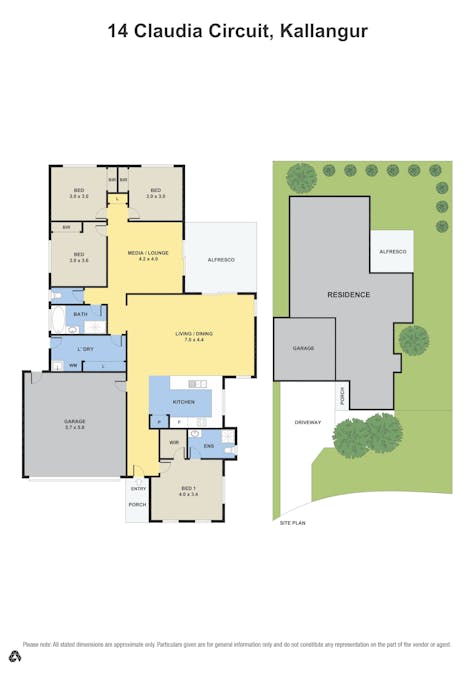14 Claudia Circuit, Kallangur, QLD, 4503 - Floorplan 1