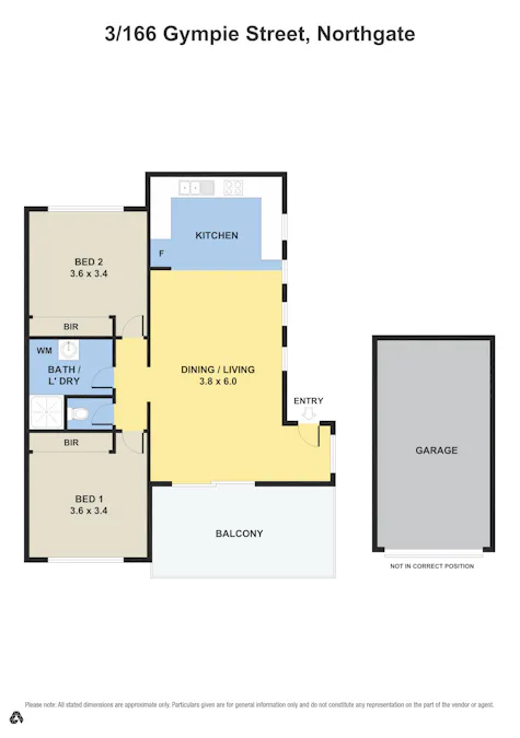 3/166 Gympie Street, Northgate, QLD, 4013 - Floorplan 1