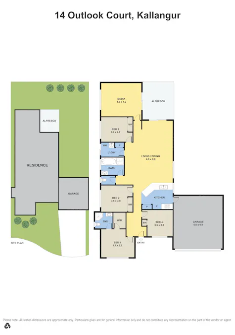 14 Outlook Court, Kallangur, QLD, 4503 - Floorplan 1