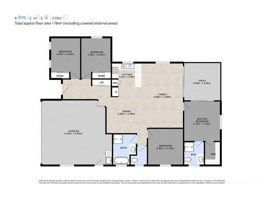 6 Bottlebrush Place, Laidley, QLD, 4341 - Floorplan 1