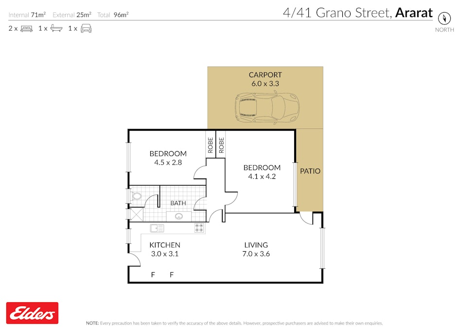 4/41 Grano Street, Ararat, VIC, 3377 - Floorplan 1