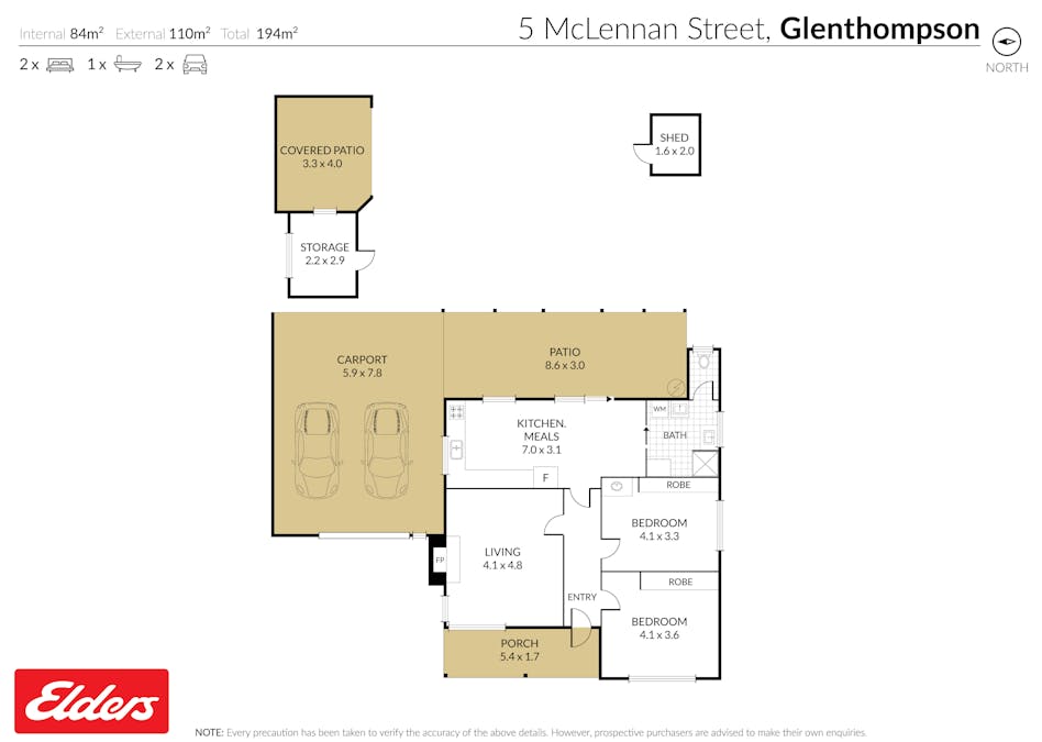 5 McLennan Street, Glenthompson, VIC, 3293 - Floorplan 1
