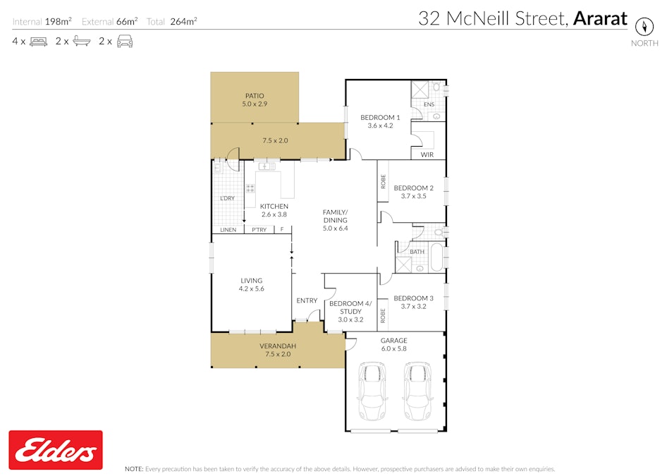 32 Mcneill Street, Ararat, VIC, 3377 - Floorplan 1