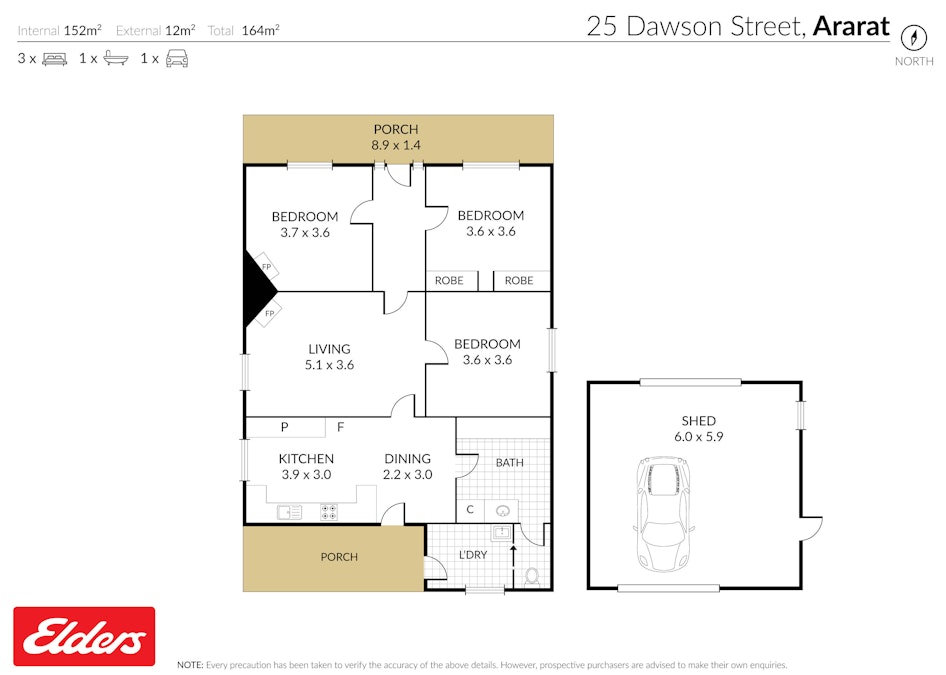 25 Dawson Street, Ararat, VIC, 3377 - Floorplan 1