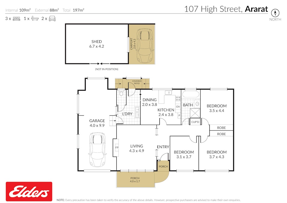 107 High Street, Ararat, VIC, 3377 - Floorplan 1