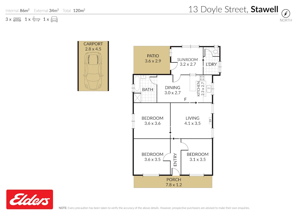 13 Doyle Street, Stawell, VIC, 3380 - Floorplan 1