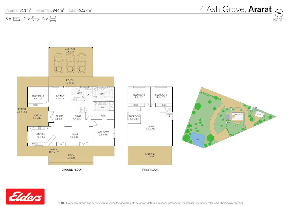 4 Ash Grove, Ararat, VIC, 3377 - Floorplan 1