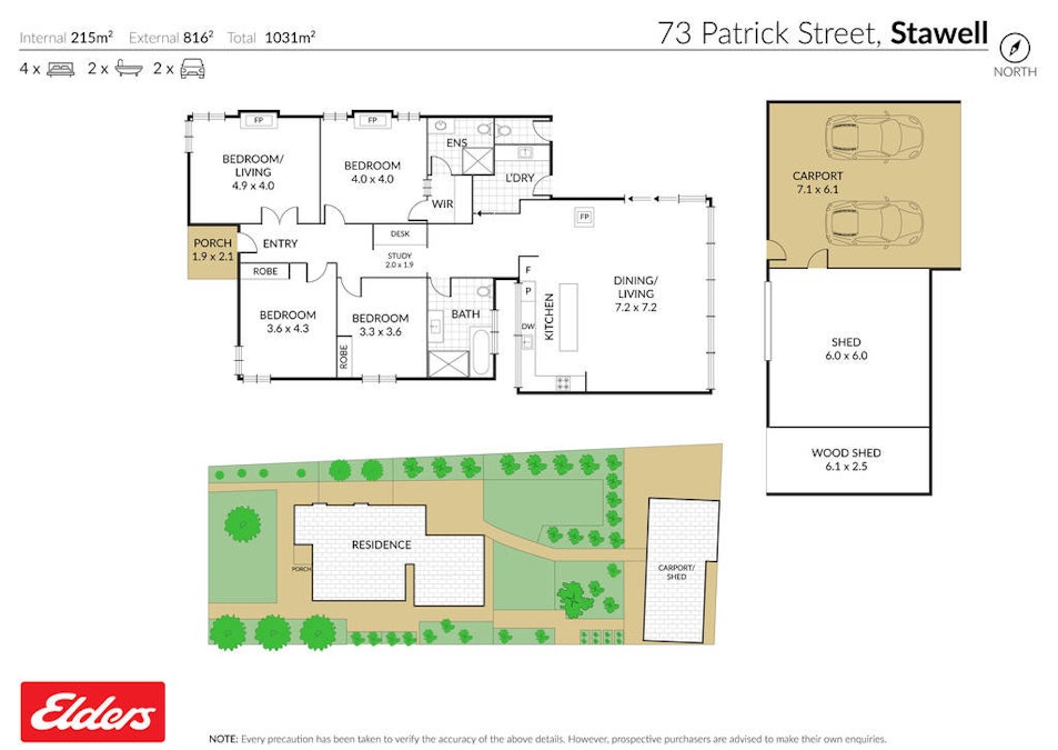 73 Patrick Street, Stawell, VIC, 3380 - Floorplan 1
