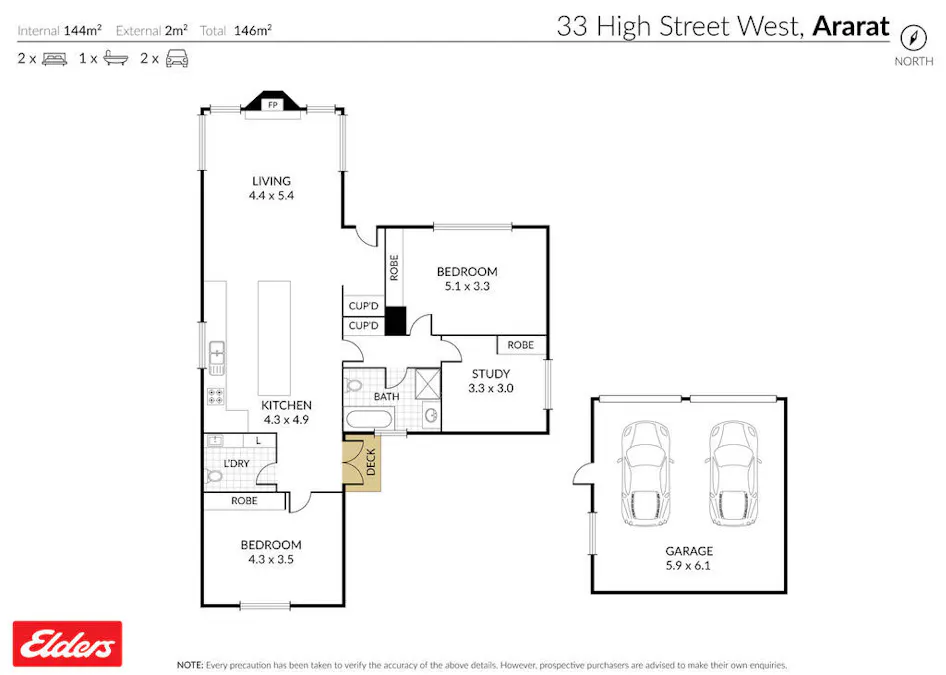 33 High Street West , Ararat, VIC, 3377 - Floorplan 1