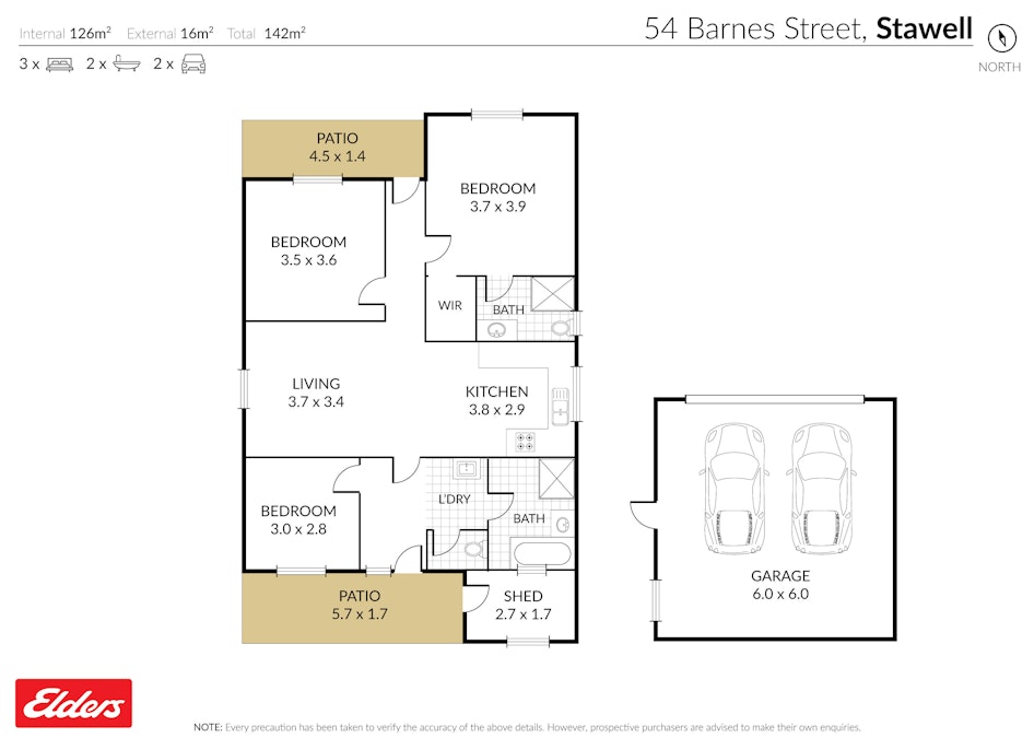 54 Barnes Street, Stawell, VIC, 3380 - Floorplan 1