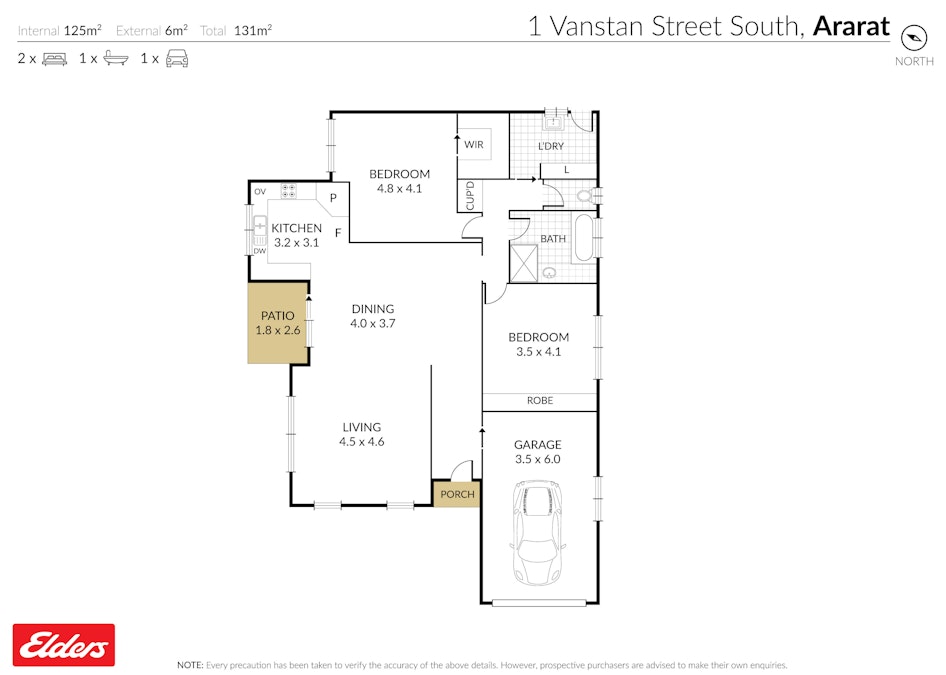 1 Vanstan Street South, Ararat, VIC, 3377 - Floorplan 1