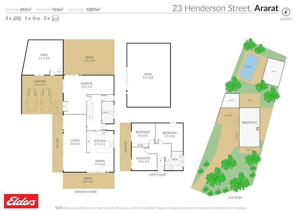 23 Henderson Street, Ararat, VIC, 3377 - Floorplan 1