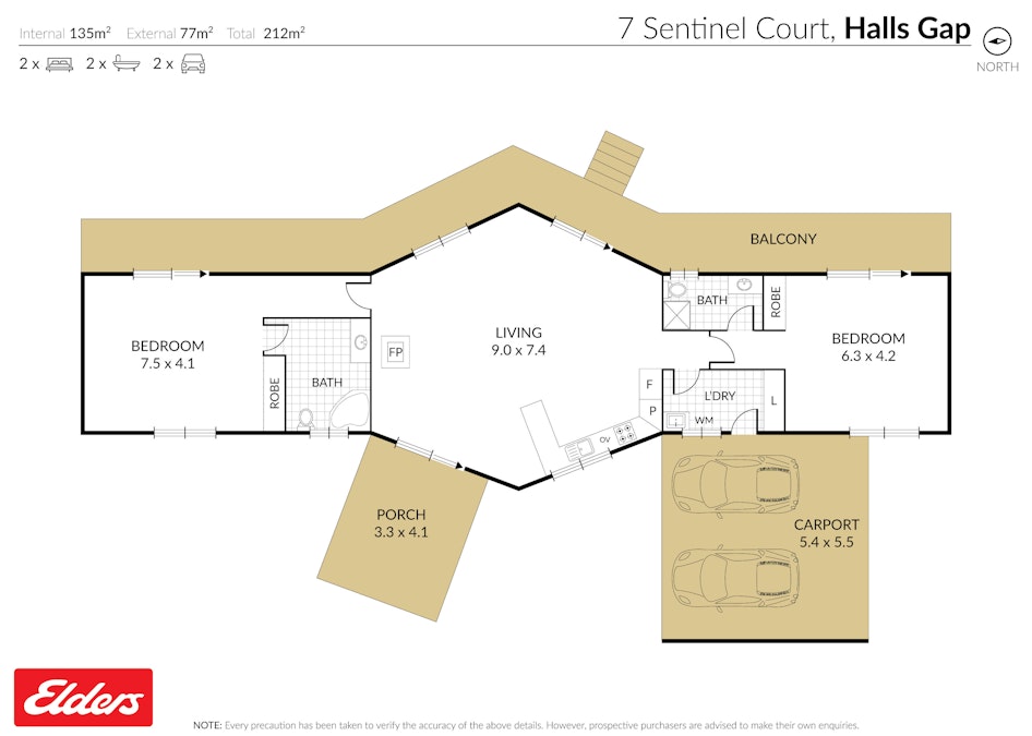 7 Sentinel Court, Halls Gap, VIC, 3381 - Floorplan 1