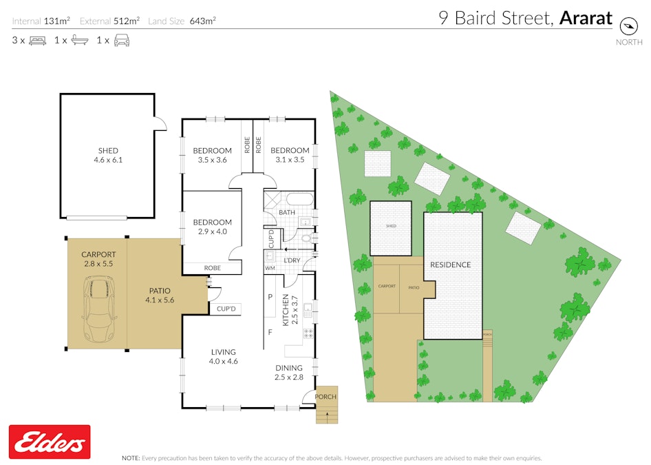 9 Baird Street, Ararat, VIC, 3377 - Floorplan 1