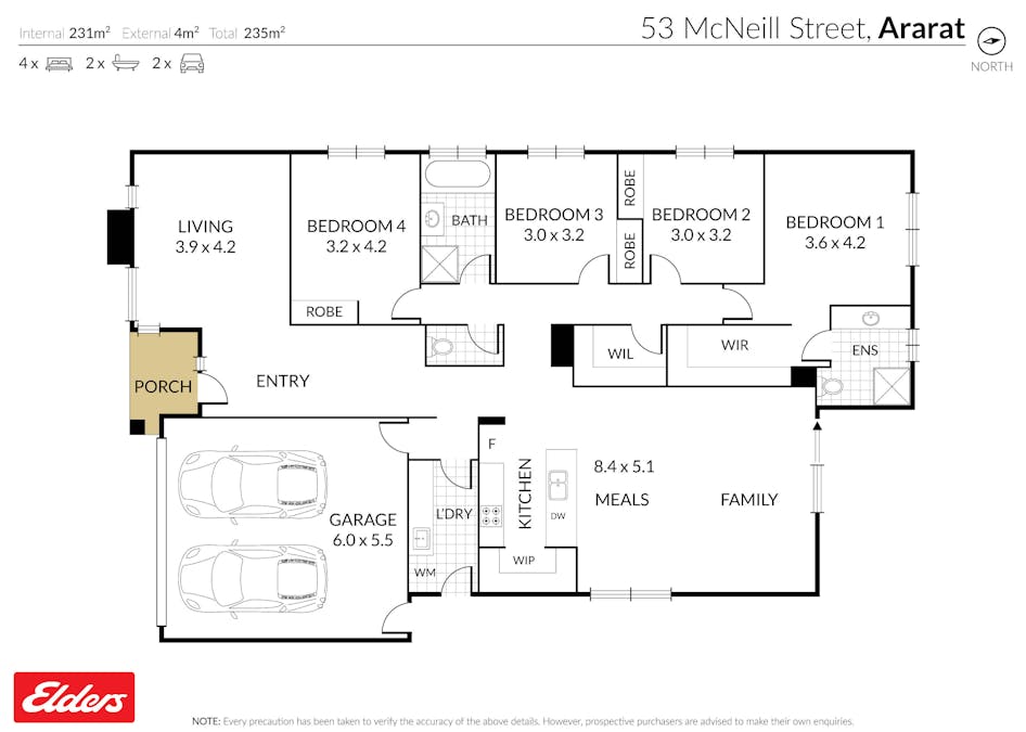 53 McNeill Street, Ararat, VIC, 3377 - Floorplan 1