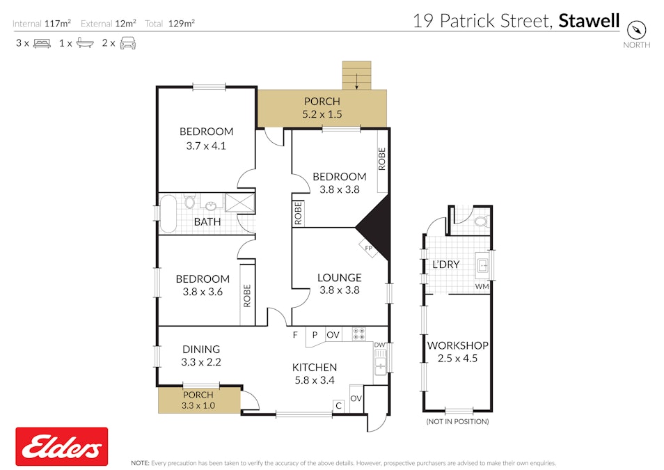 19 Patrick Street, Stawell, VIC, 3380 - Floorplan 1