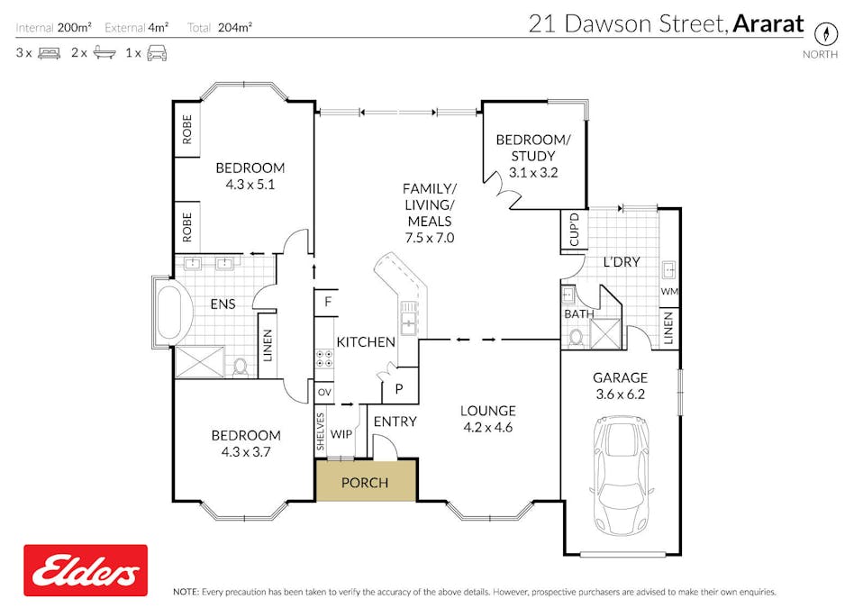 21 Dawson Street, Ararat, VIC, 3377 - Floorplan 1