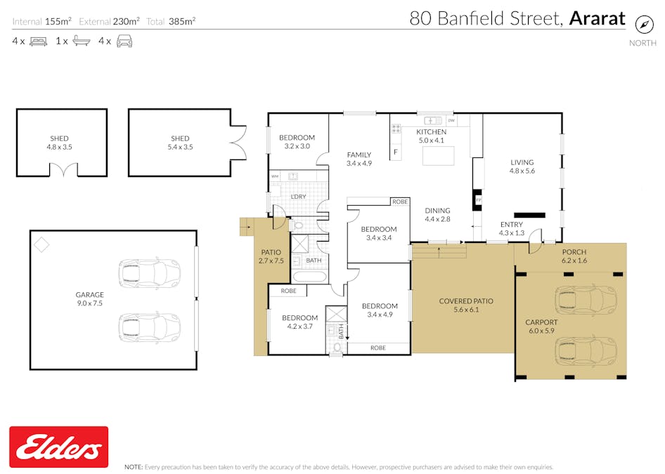 80 Banfield Street, Ararat, VIC, 3377 - Floorplan 1
