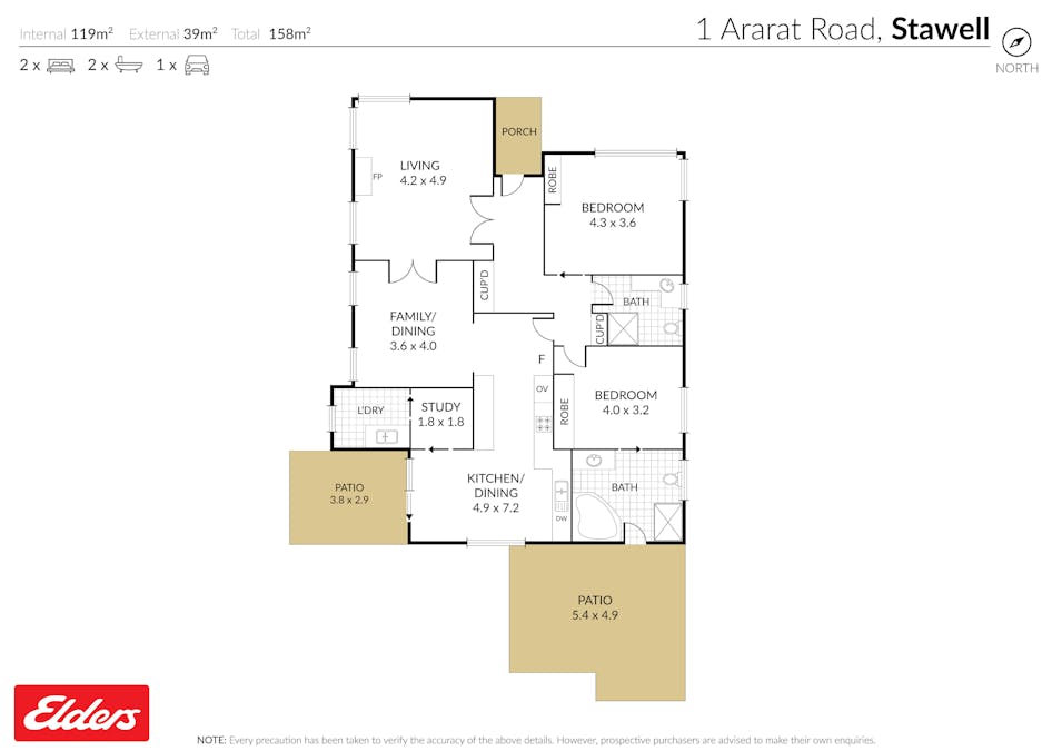 1 Ararat Road, Stawell, VIC, 3380 - Floorplan 1