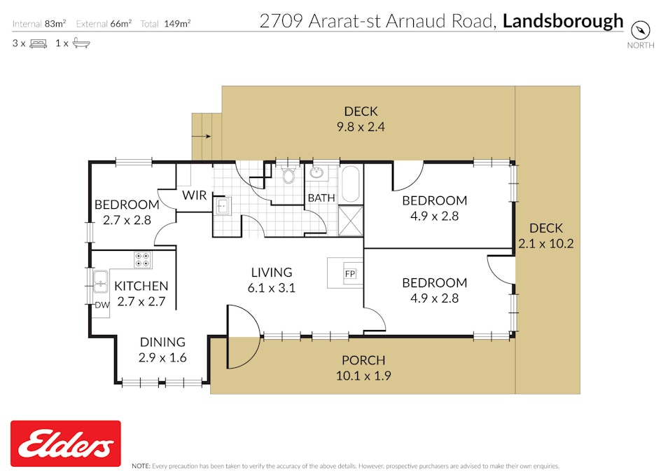 2709 Ararat - St Arnaud Road, Landsborough, VIC, 3384 - Floorplan 1