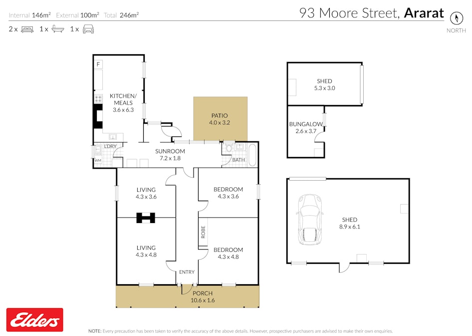 93 Moore Street, Ararat, VIC, 3377 - Floorplan 1