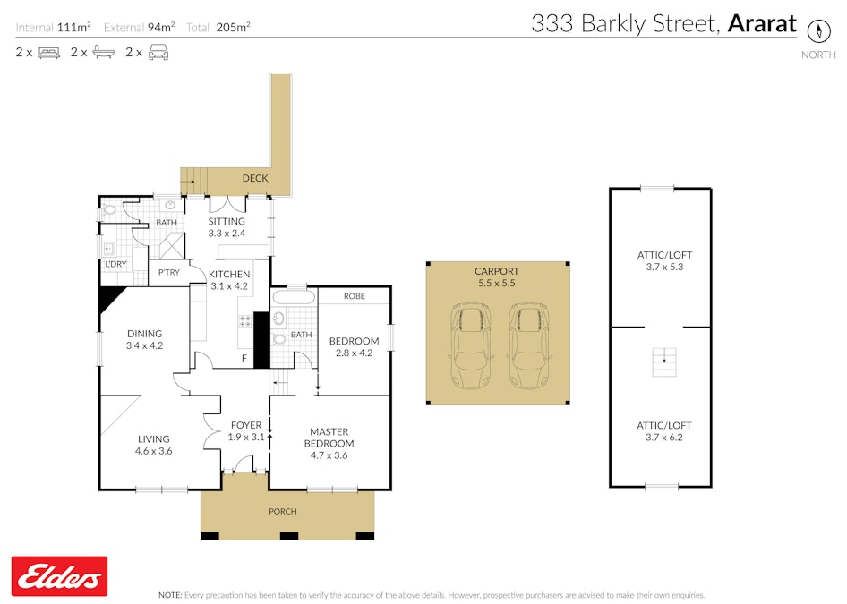 333 Barkly Street, Ararat, VIC, 3377 - Floorplan 1