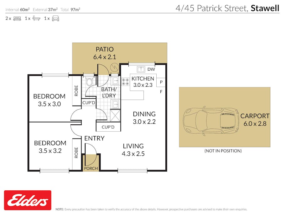 4/45 Patrick Street, Stawell, VIC, 3380 - Floorplan 1